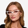 Siamese White AcetateEyeglass Frames for Women from EyeBuyDirect