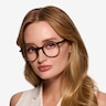 Script Black AcetateEyeglass Frames for Women from EyeBuyDirect