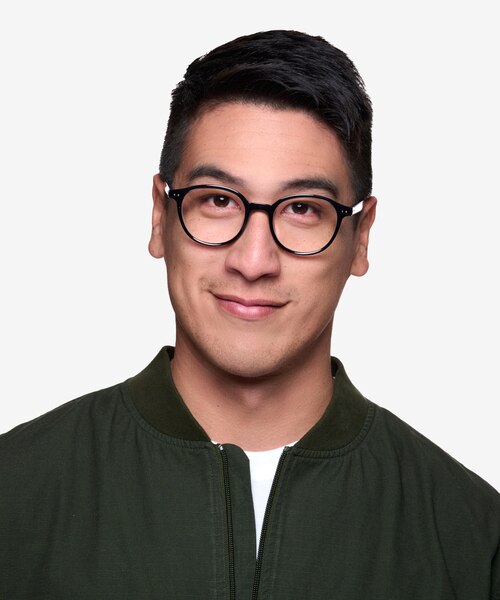 Endorphin Black PlasticEyeglass Frames for Men from EyeBuyDirect
