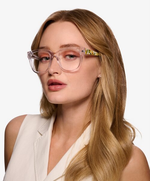 Snapdragon Clear Floral AcétateMontures de lunettes de vue pour Femmes d'EyeBuyDirect