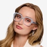 Seed Clear Blue AcetateEyeglass Frames for Women from EyeBuyDirect