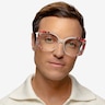 Amaryllis Red Floral Nude AcetateEyeglass Frames for Men from EyeBuyDirect