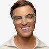 Amaryllis Green Floral Green AcetateEyeglass Frames for Men from EyeBuyDirect