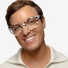 Thalia Black White Floral AcetateEyeglass Frames for Men from EyeBuyDirect