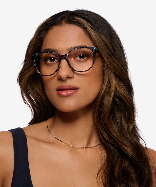Thalia Gray Tortoise AcetateEyeglass Frames for Women from EyeBuyDirect