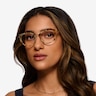 Moa Brown Striped AcetateEyeglass Frames for Women from EyeBuyDirect