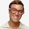Brigid Red AcetateEyeglass Frames for Men from EyeBuyDirect