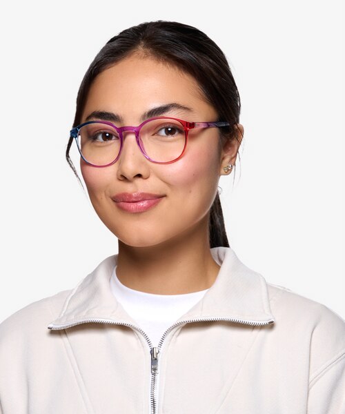 Amplify Rainbow PlasticEyeglass Frames for Women from EyeBuyDirect