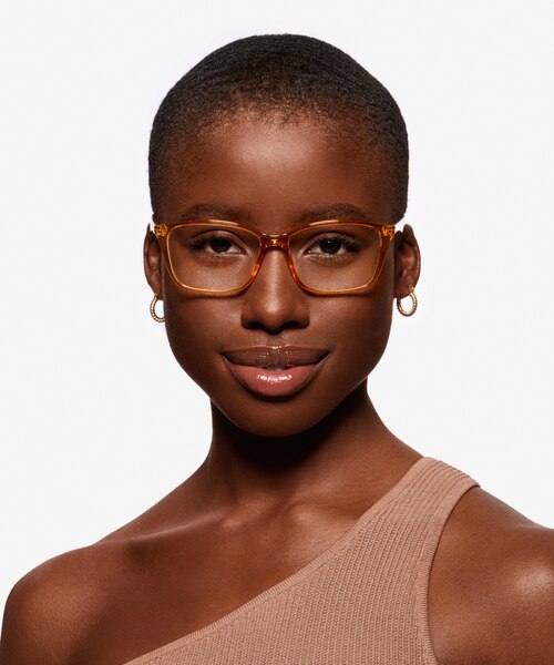 Sunbeam Orange Rainbow PlasticEyeglass Frames for Women from EyeBuyDirect