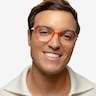 Stunning Pink Orange PlasticEyeglass Frames for Men from EyeBuyDirect