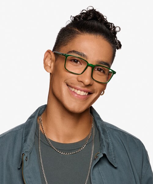 Moringa Green Eco-friendlyEyeglass Frames for Men from EyeBuyDirect