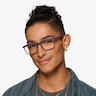 Moringa Crystal Dark Blue Eco-friendlyEyeglass Frames for Men from EyeBuyDirect
