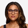 Moringa Crystal Dark Blue Eco-friendlyEyeglass Frames for Women from EyeBuyDirect