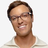 Lantana Crystal Dark Blue PlasticEyeglass Frames for Men from EyeBuyDirect