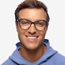 Neely Matte Black PlasticEyeglass Frames for Men from EyeBuyDirect