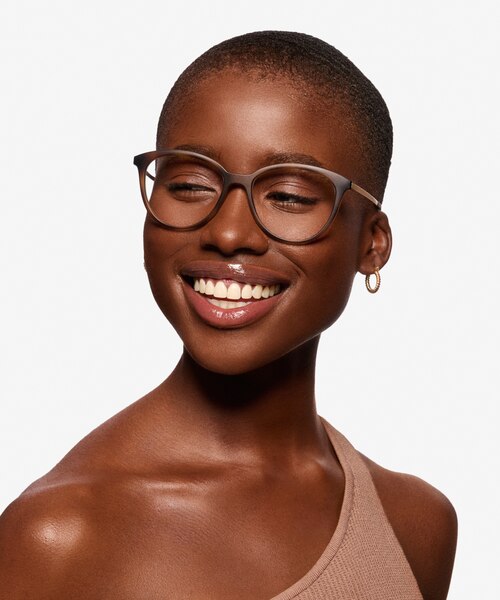 Neely Matte Tortoise PlasticEyeglass Frames for Women from EyeBuyDirect