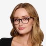 Prue Matte Black PlasticEyeglass Frames for Women from EyeBuyDirect