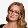 Prue Matte Tortoise PlasticEyeglass Frames for Women from EyeBuyDirect