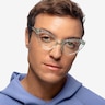 Pen Clear Green AcetateEyeglass Frames for Men from EyeBuyDirect