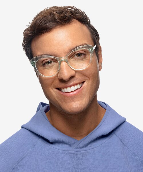 Cassis Green AcetateEyeglass Frames for Men from EyeBuyDirect