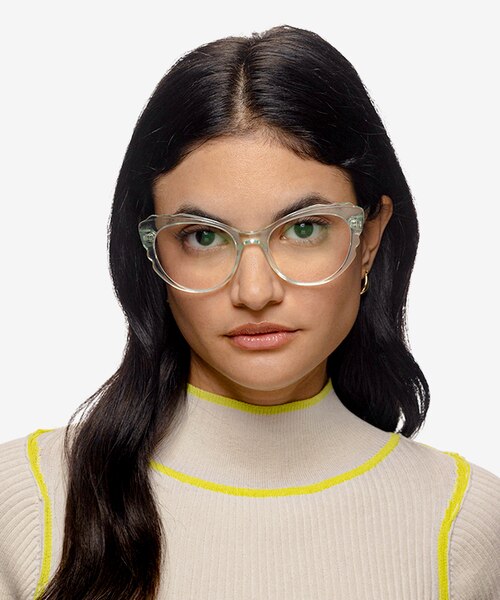 Cassis Green AcetateEyeglass Frames for Women from EyeBuyDirect