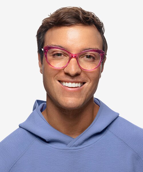 Cassis Purple AcetateEyeglass Frames for Men from EyeBuyDirect