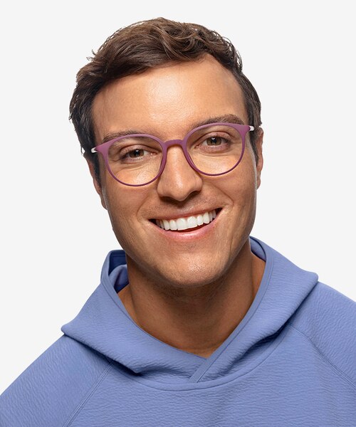 Berry Purple PlasticEyeglass Frames for Men from EyeBuyDirect