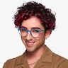 Berry Navy PlasticEyeglass Frames for Men from EyeBuyDirect