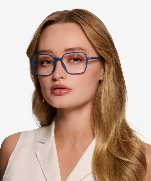Tatsu Navy PlasticEyeglass Frames for Women from EyeBuyDirect