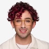 Tatsu Clear Yellow PlasticEyeglass Frames for Men from EyeBuyDirect