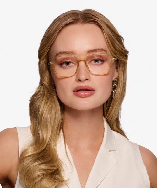 Tatsu Clear Yellow PlasticEyeglass Frames for Women from EyeBuyDirect