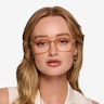 Tatsu Clear Yellow PlasticEyeglass Frames for Women from EyeBuyDirect