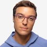 Unwind Purple PlasticEyeglass Frames for Men from EyeBuyDirect