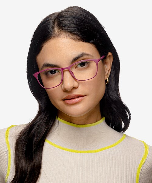 Unwind Purple PlasticEyeglass Frames for Women from EyeBuyDirect