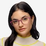 Unwind Purple PlasticEyeglass Frames for Women from EyeBuyDirect