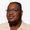 Anza Navy PlasticEyeglass Frames for Men from EyeBuyDirect