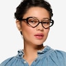 Sweet Black AcetateEyeglass Frames for Women from EyeBuyDirect