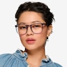Promise Crystal Blue Green AcetateEyeglass Frames for Women from EyeBuyDirect