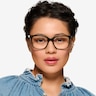 Amia Crystal Green AcetateEyeglass Frames for Women from EyeBuyDirect