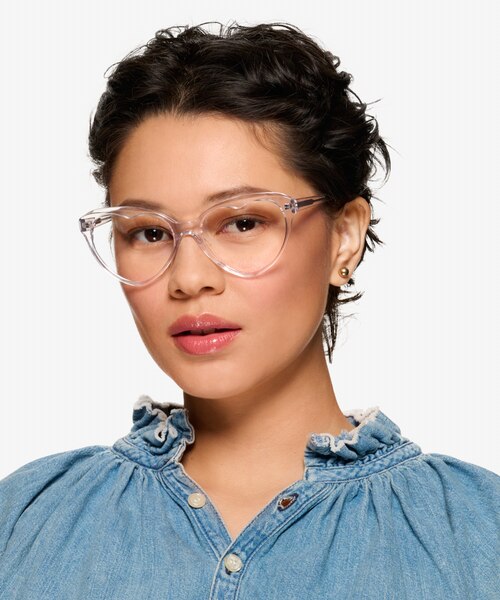 Cara Clear Crystal AcetateEyeglass Frames for Women from EyeBuyDirect