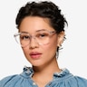 Cara Clear Crystal AcetateEyeglass Frames for Women from EyeBuyDirect