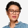 Suki Pink Tortoise AcétateMontures de lunettes de vue pour Femmes d'EyeBuyDirect