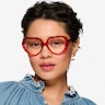 Suki Crystal Red AcetateEyeglass Frames for Women from EyeBuyDirect