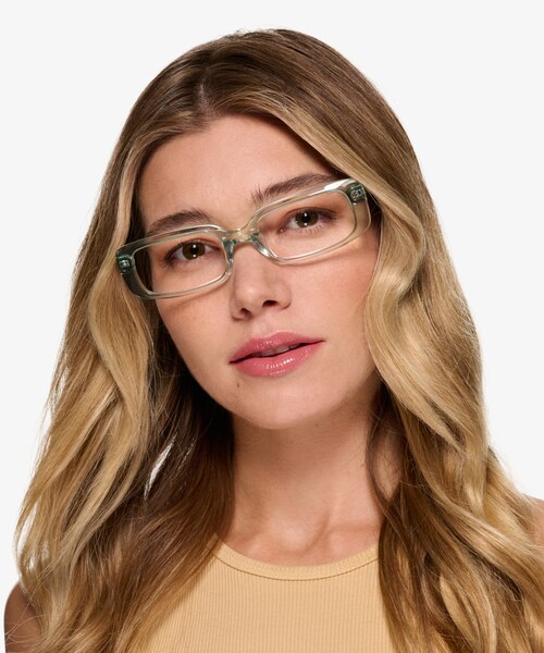 Anita Crystal Light Green AcetateEyeglass Frames for Women from EyeBuyDirect