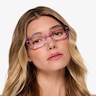 Lucille Crystal Mauve AcetateEyeglass Frames for Women from EyeBuyDirect
