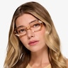 Lucille Crystal Light Orange AcetateEyeglass Frames for Women from EyeBuyDirect