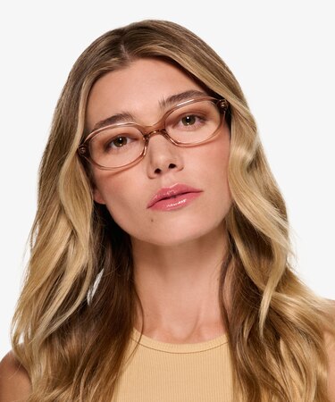 Crystal Beige Patti -  Acetate Eyeglasses