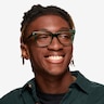 Sandie Crystal Green AcetateEyeglass Frames for Men from EyeBuyDirect