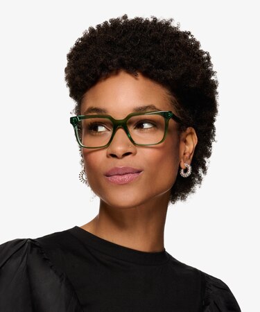Crystal Green Sandie -  Acetate Eyeglasses