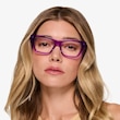 Celia Crystal Purple AcetateEyeglass Frames for Women from EyeBuyDirect